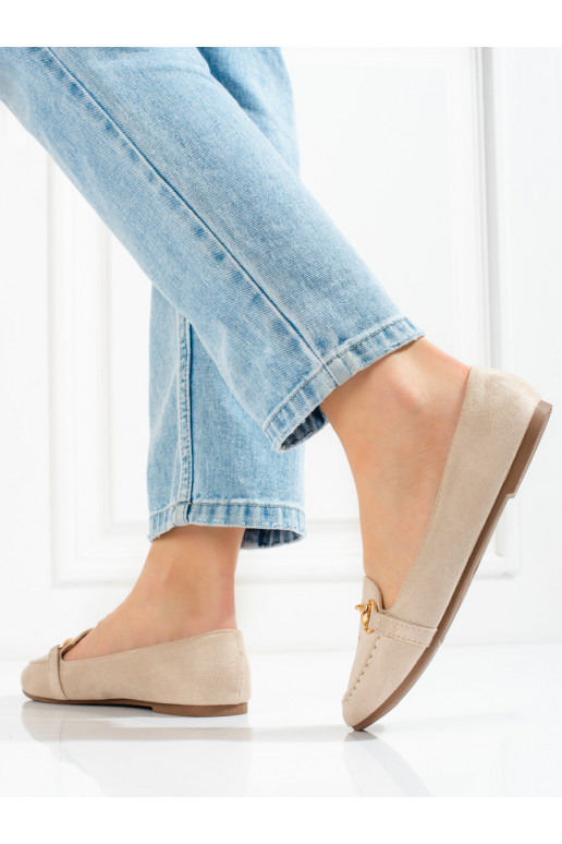 Mocassins femme Potocki beige