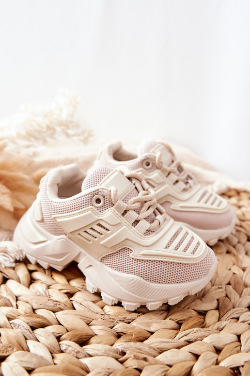 Baskets enfant Freak Out couleur sable clair