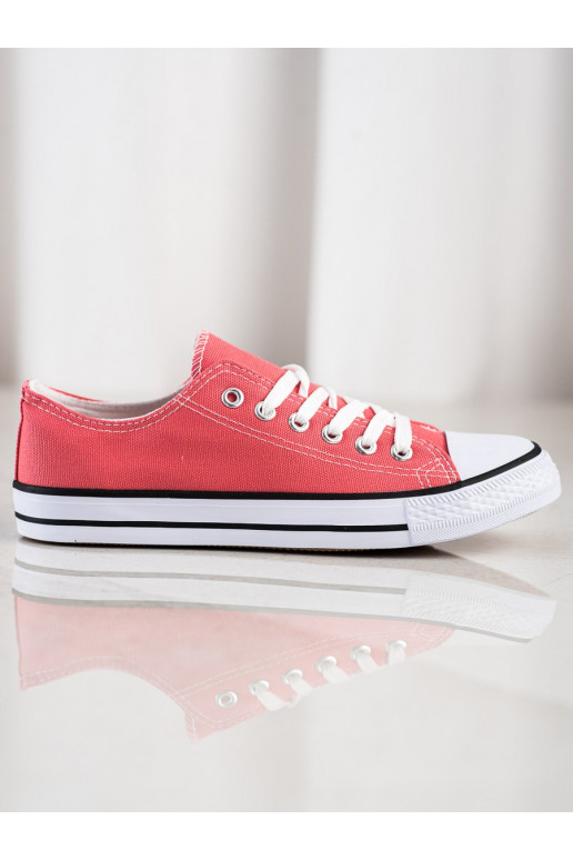 Chaussures de sport couleur corail Shelovet