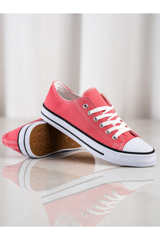 Chaussures de sport couleur corail Shelovet