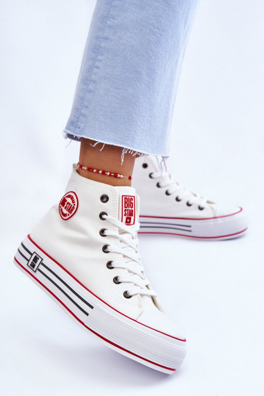 Chaussures casual avec plateforme Big Star couleur blanche