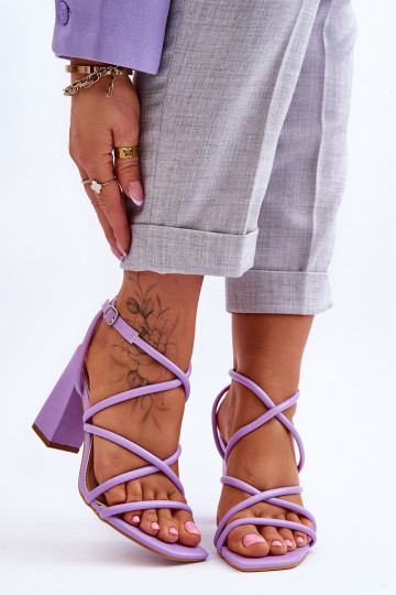 Sandales violettes Lucetta...