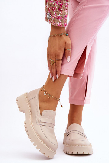 Mocassins beiges Big Star 2