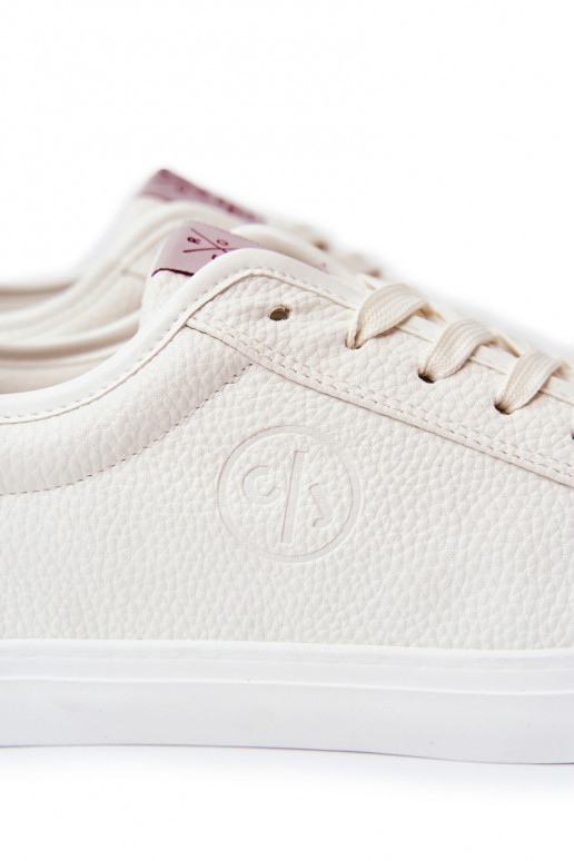 Chaussures décontractées pour hommes en Cross Jeans blanc
