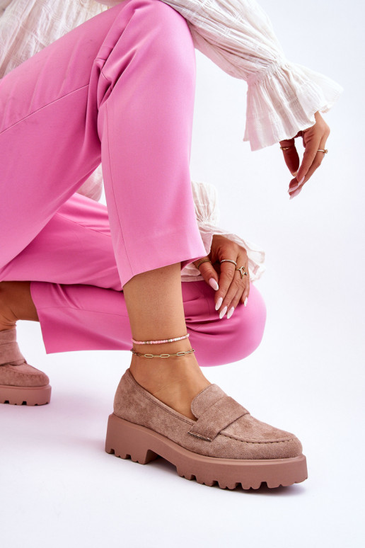 Mocassins en daim beige Corrin Mocassins en daim beige Corrin