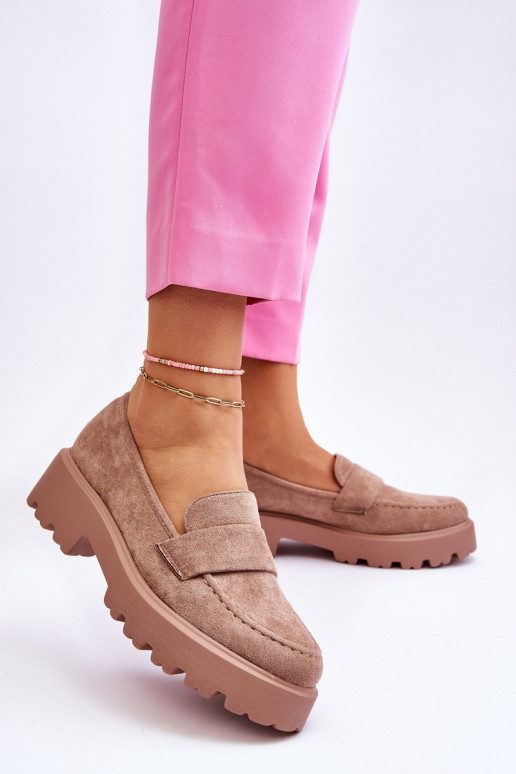 Mocassins en daim beige Corrin Mocassins en daim beige Corrin