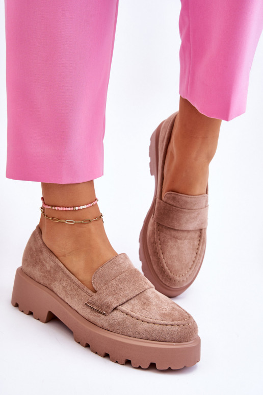 Mocassins en daim beige Corrin Mocassins en daim beige Corrin