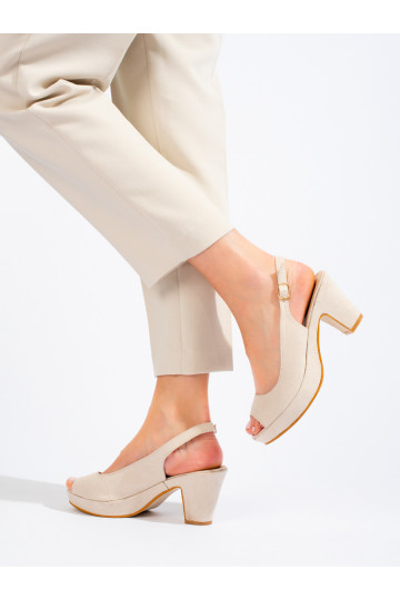 Sandales beige clair en... 2
