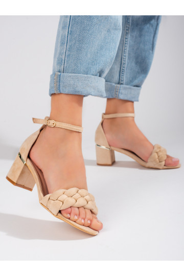 Sandales à talons Shelovet beige