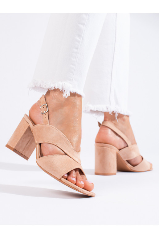 Chaussures en daim beige Vinceza