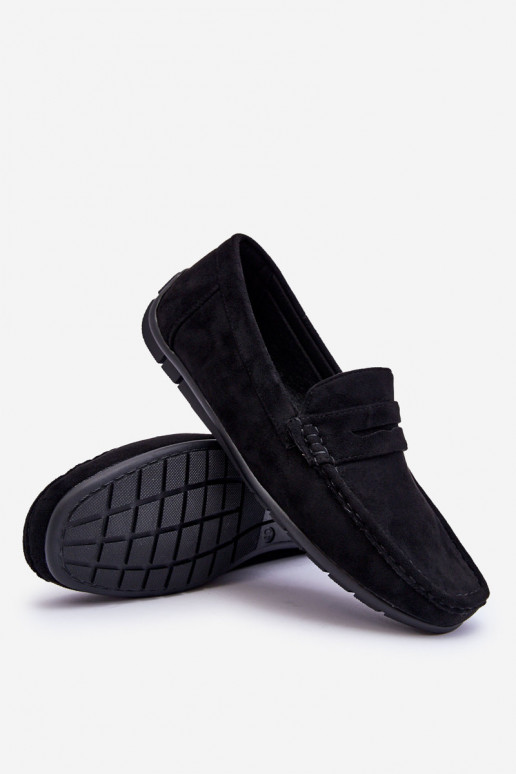 Mocassins homme Wesley en daim noir Mocassins homme Wesley en daim noir