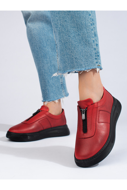 bottines femme rouges T.Sokolski
