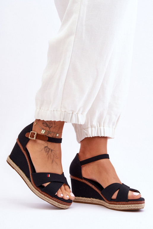 Sandales à plateforme Janet en noir Sandales à plateforme Janet en noir