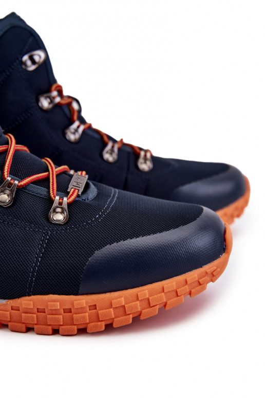 Chaussures de randonnée Memory Foam Big Star bleu foncé pour homme