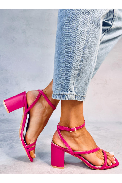 Sandales à talons élégantes roses THERESA