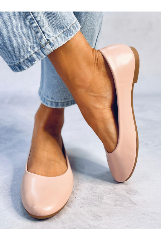 Ballerines femme TOVA BEIGE avec semelle intérieure en cuir
