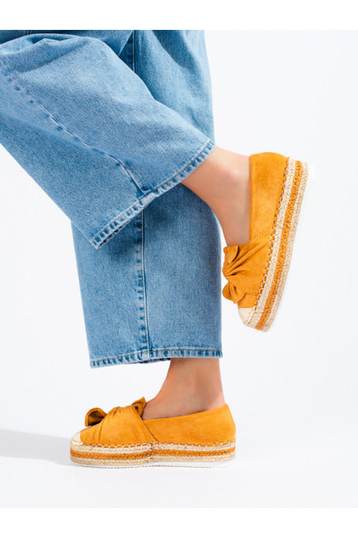 Espadrilles en daim à plateforme de...
