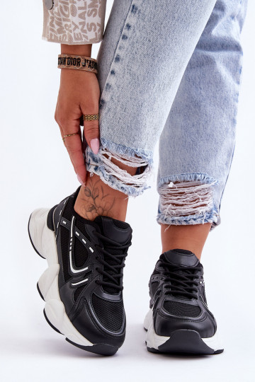 Baskets femme Feluci noires 2