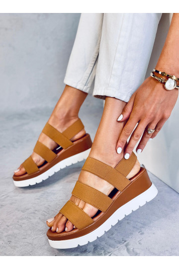 Sandales couleur marron CREGGER CAMEL 2
