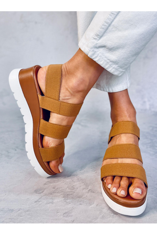 Sandales couleur marron CREGGER CAMEL