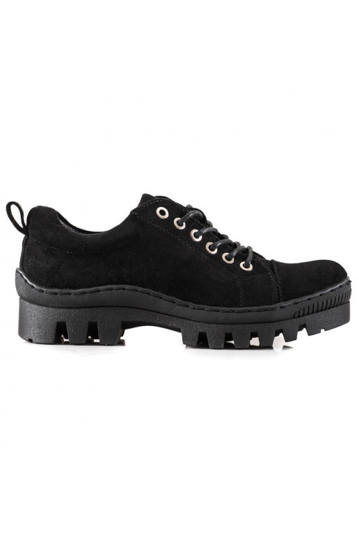 Chaussures noires à plateforme S. Barski