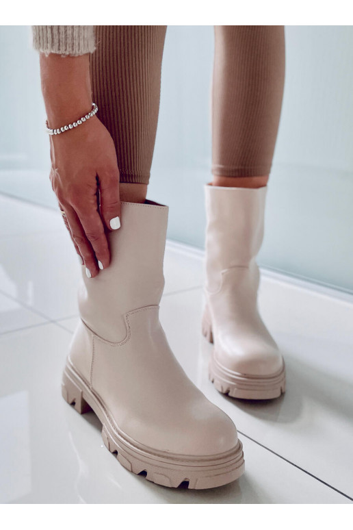 Bottines femme JOWITA BEIGE