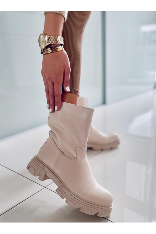 Bottines femme JOWITA BEIGE