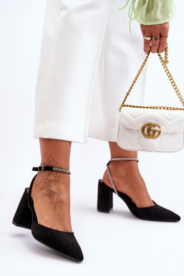 Chaussures en daim noir Lirosa