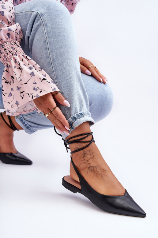 Ballerines à rubans noires Lilly Ann Ballerines à rubans noires Lilly Ann