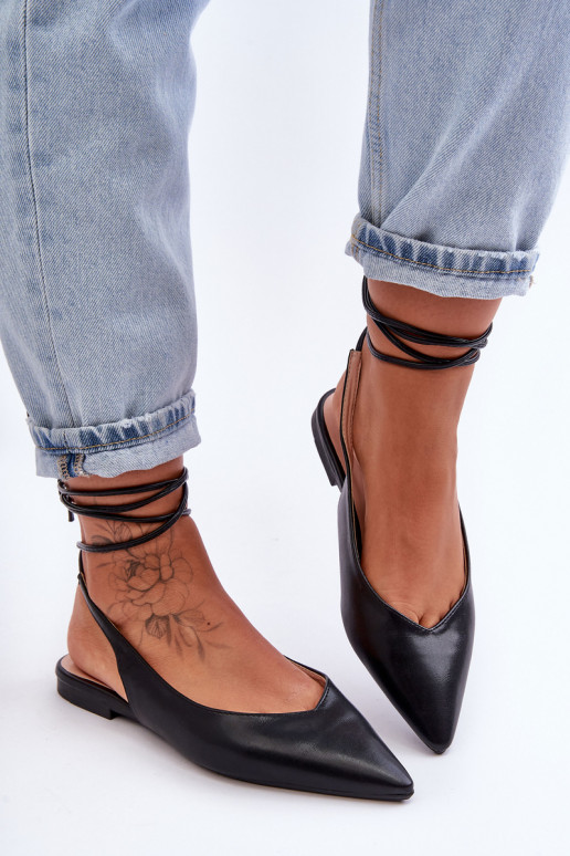 Ballerines à rubans noires Lilly Ann Ballerines à rubans noires Lilly Ann