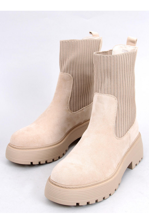 Bottines élastiques HIVERS BEIGE