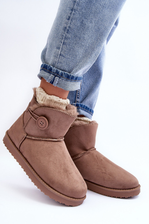 Bottes de neige chauffantes beige Siriol