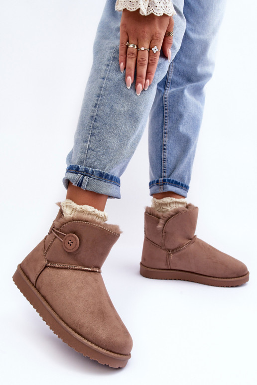 Bottes de neige chauffantes beige Siriol
