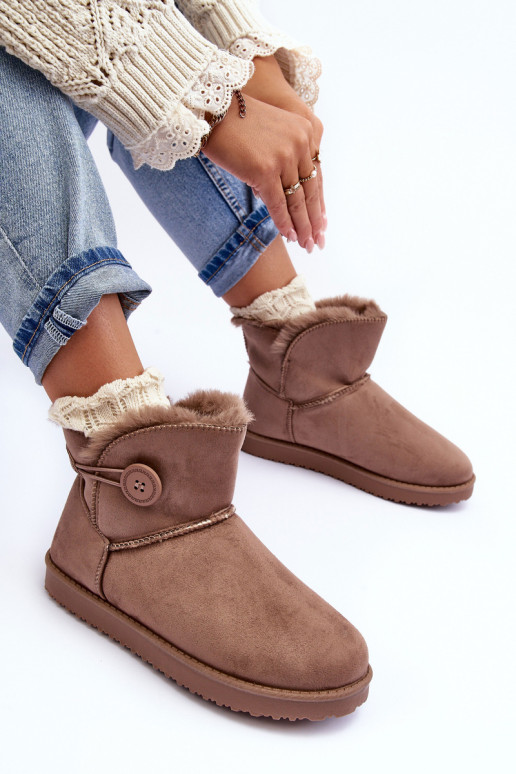 Bottes de neige chauffantes beige Siriol