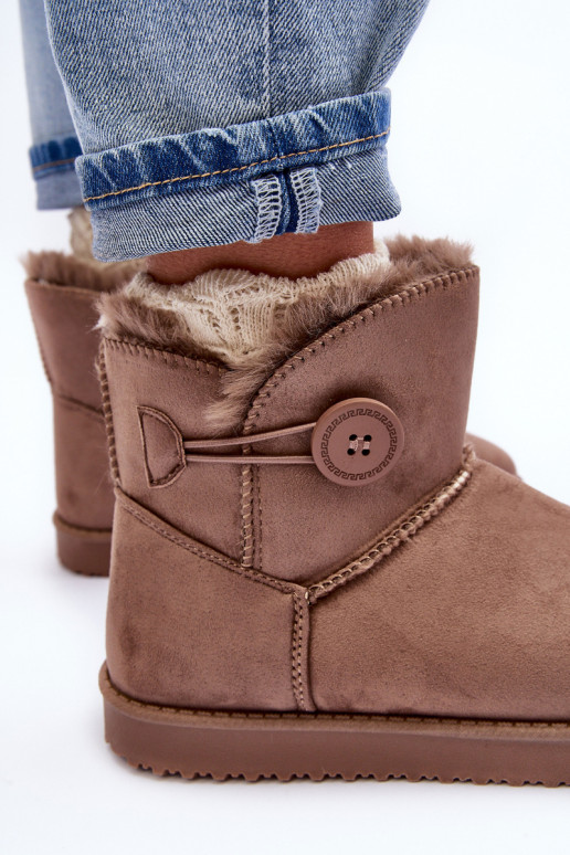 Bottes de neige chauffantes beige Siriol