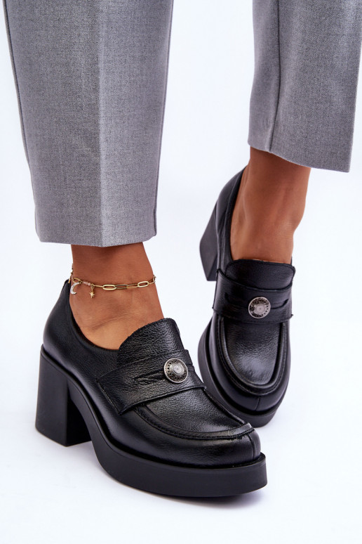 Chaussures à talons de couleur noire Lemar Dunadia