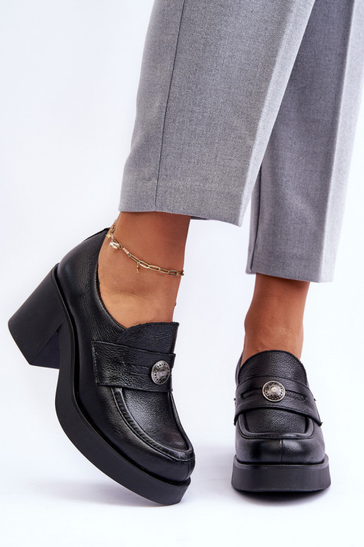 Chaussures à talons de couleur noire Lemar Dunadia
