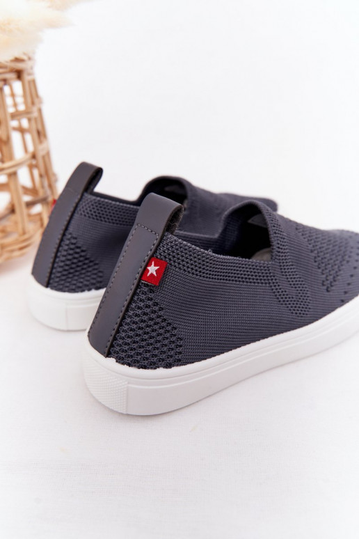 Baskets slip-on enfant Slip-On Big Star couleur gris