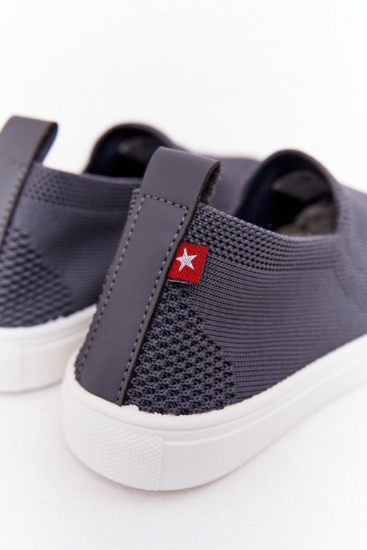 Baskets slip-on enfant Slip-On Big Star couleur gris