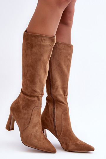 Bottes longues à talons en...