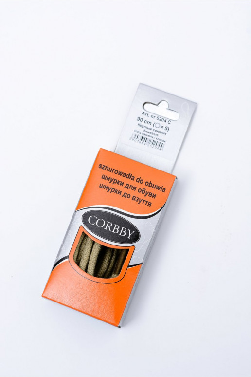 Lacets ronds beiges Corbby Lacets ronds beiges Corbby