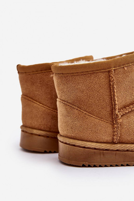 Bottes d'hiver chaudes pour enfants de couleur marron Vavena