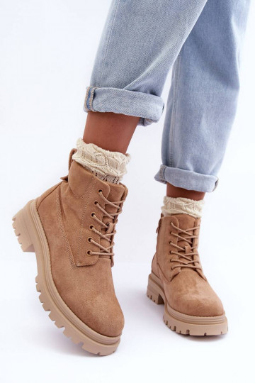 bottes chauffantes en daim beige Alden 2
