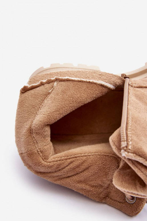 bottes chauffantes en daim beige Alden bottes chauffantes en daim beige Alden