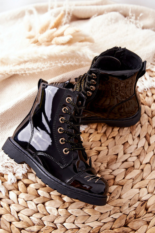 Bottes noires pour enfants