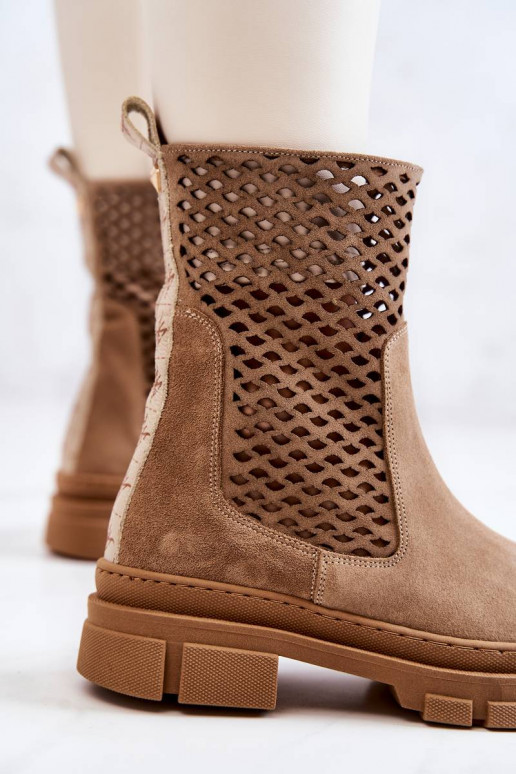 bottes massives Nicole couleur marron