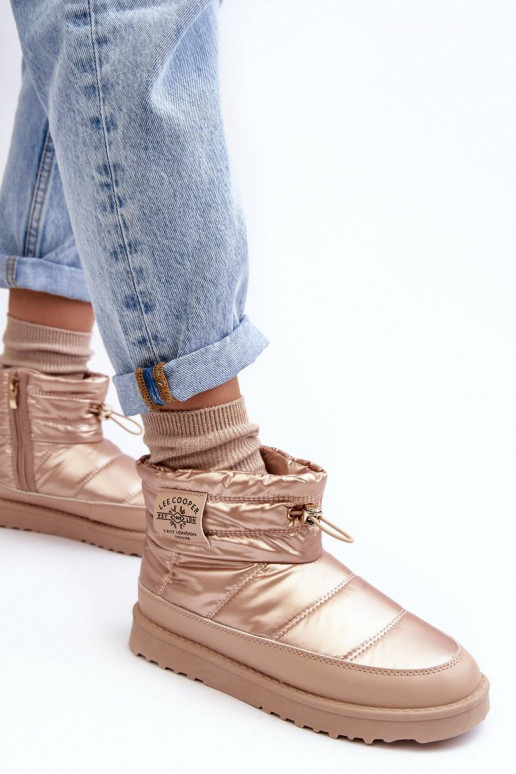 Bottes de neige chaudes Lee Cooper beige