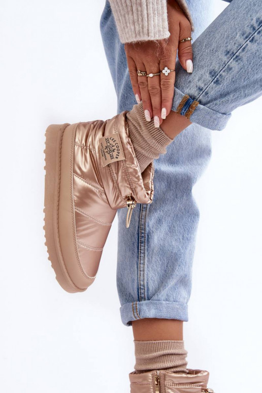 Bottes de neige chaudes Lee Cooper beige