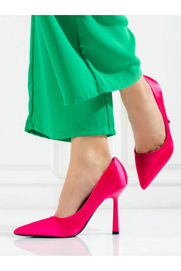 chaussure à talons hauts de couleur rose Vinceza 2