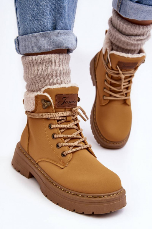Bottes avec échauffement de couleur marron Lynnvia